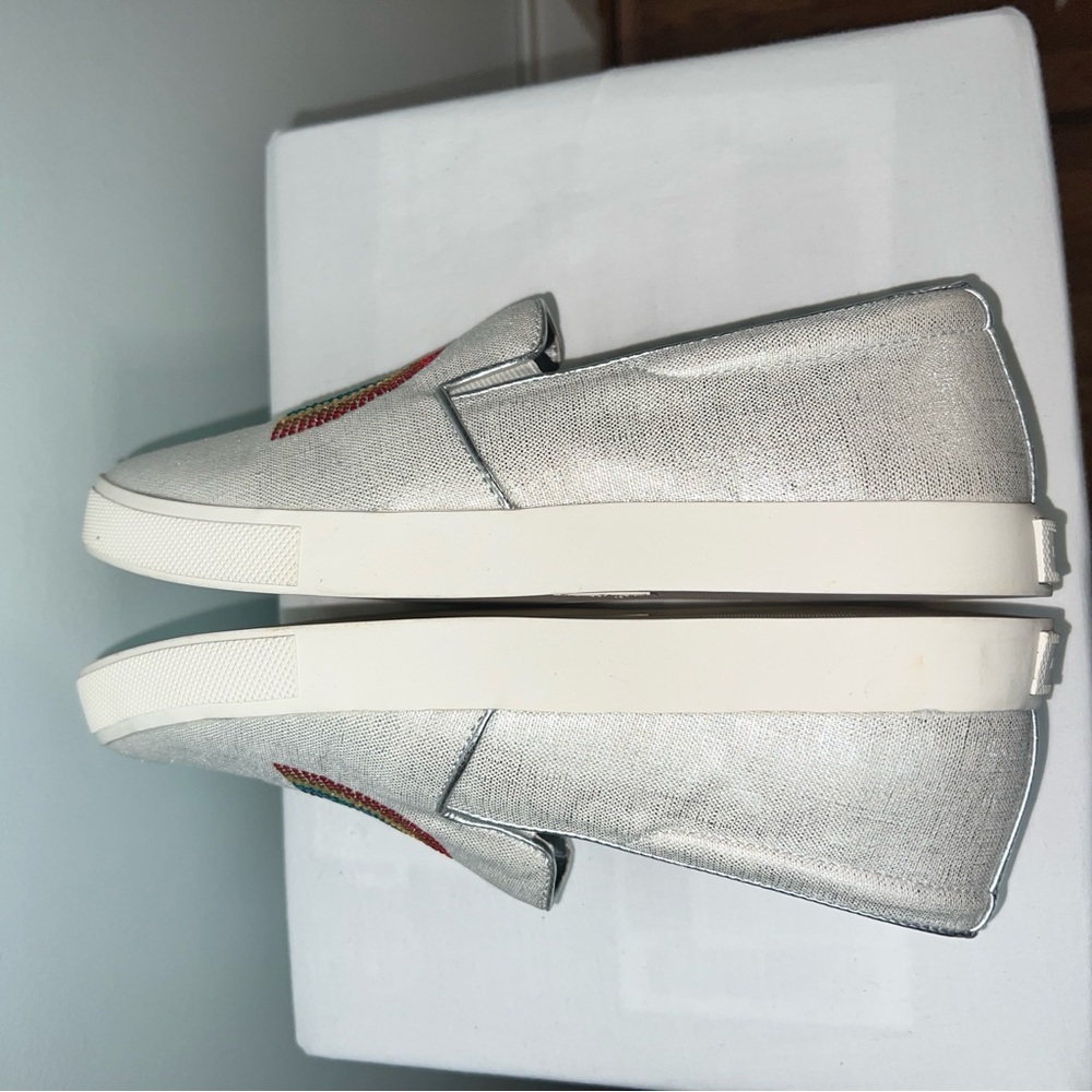Katy Perry “The Kerry” Silver Rainbow Rhinestone Slip-On Sneakers - Women’s 6.5 - Picture 6 of 8